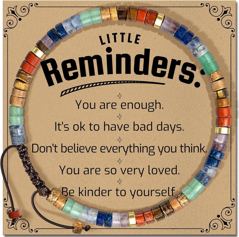 ZOKCC Inspirational Gifts Bracelets for Women: Christmas Day Gifts for Women Friends Sister Mom - Healing Natural Stone Beads Bracelets Thinking of you Get Well Soon Gift for Women - Image 1